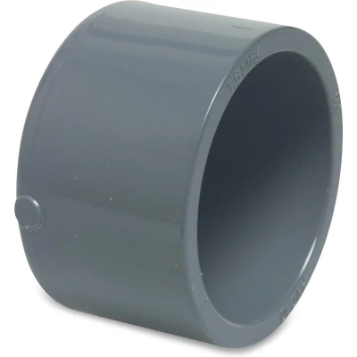 Afbeelding van Eindkap PVC U 125 mm lijmmof 16 bar grijs