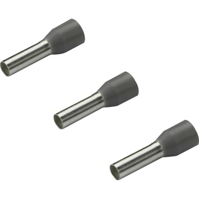 Afbeelding van Rittal 4050.735 Adereindhulzen 4 mm² Deels geïsoleerd Grijs 500 stuk(s)
