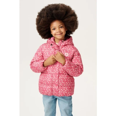 Afbeelding van Noppies Jas Neha Floral Pattern Pink Maat 92