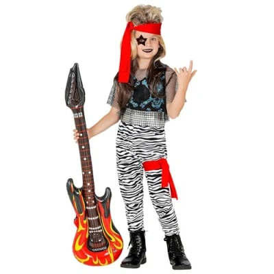 Afbeelding van Widmann Kleine Rocking Robin Kind Kostuum Rood, Zwart / Wit Maat 158 Carnavalskleding Verkleedkleding