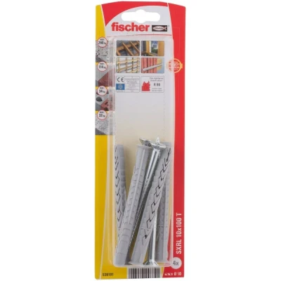 Afbeelding van Fischer 536191 Kozijnplug nylon met schroef verzinkt 10 x 100mm