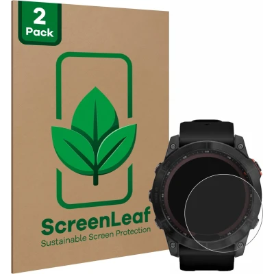 Afbeelding van ScreenLeaf Screenprotector voor Garmin Fenix 7X (51 mm) Duurzame schermbescherming Folie Beschermfolie transparant (2 Stuks)