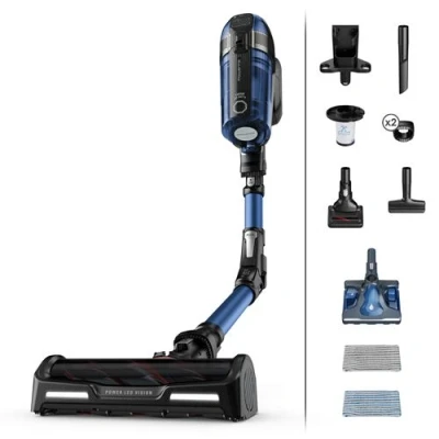 Image de Aspirateur balai sans fil multifonction Rowenta X Force Flex 12.60 Aqua RH98C0WO 320 W Bleu et Noir métal