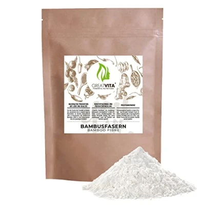 Afbeelding van GreatVita Bamboevezels 800 g Premium kwaliteit Koolhydraatarm Bamboemeel