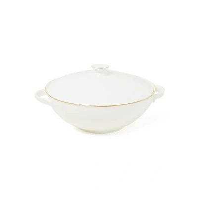 Afbeelding van Villeroy &amp; Boch Anmut Gold Terrine Met Deksel 26 Cm Gebroken Wit
