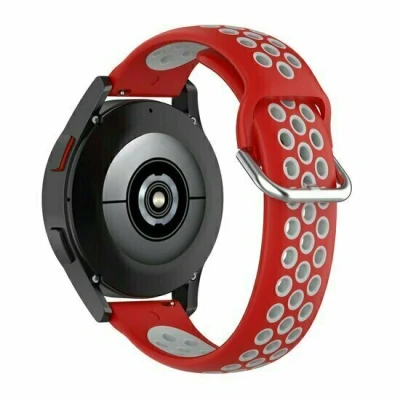 Afbeelding van Siliconen sportbandje met gesp Rood + grijs Xiaomi Redmi Watch 5 Active / Lite