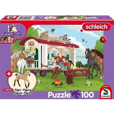 Afbeelding van Horse Club, Hannoveraner Fohlen, Falbe (AT), 100 Teile, mit Add on (eine Original Figur)