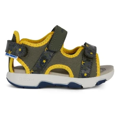 Afbeelding van Geox Outdoorsandalen voor kinderen, Maat: 23, Military ochre yellow Textiel/ synthetisch