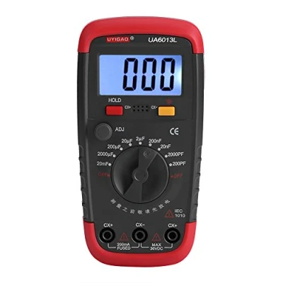 Afbeelding van Zerodis Digitale capaciteitsmeter, Pro condensatortester 0,1 pF 20.000 uF met LCD achtergrondverlichting Max 1999