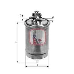Afbeelding van SOFIMA S 4391 NR Brandstoffilter Filter insert 8,1 VOLKSWAGEN: Golf 4, Bora Saloon, Passat B5 GP Estate, AUDI: A4 B6/B7 Convertible, B7 Avant