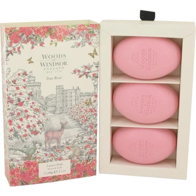 Afbeelding van Woods Of Windsor True Rose By Soap 3 X 65 ml Fragrances For Women