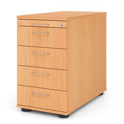 Afbeelding van SIGNA SC50 BS Rolcontainer Beuken Hout met 4 lades Metalen beugelhandgreep