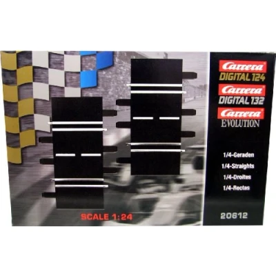 Image de Carrera 20612 Digital 132 &amp; 124 Evolution Accessoires 1/4 Droite, 2 pièces