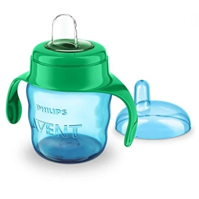 Afbeelding van Avent Een beker met mondstuk 6m + 200 ml Blauw