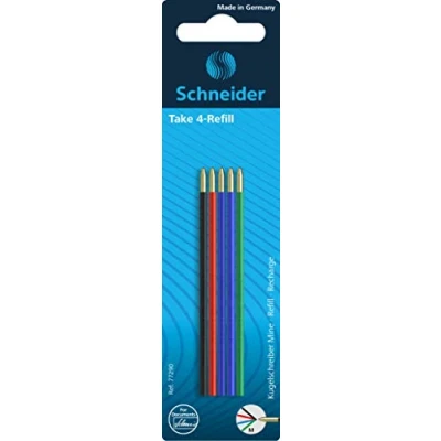 Afbeelding van Schneider balpenvulling voor balpen Take 4 5 stuks assorti S 77290