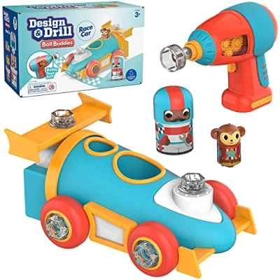 Afbeelding van Learning Resources Bolt Buddies Design &amp; Drill, EI 4186 racewagen