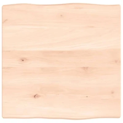 Afbeelding van Tafelblad natuurlijke rand 40x40x2 cm massief eikenhout