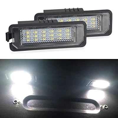 Afbeelding van LITTOU KOLOME Led License Plaat Light Fit voor VW Golf 4 5 6 GTi MK4 MK5 New Beetle Passat Saloo/Sedan/CC Volkswagen Polo Phaeton Scirocco 2 stuks
