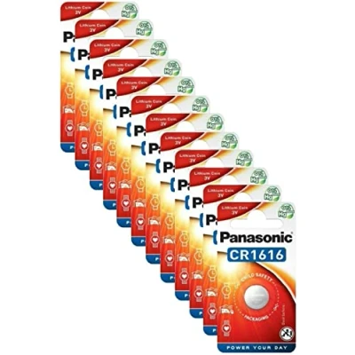 Afbeelding van Panasonic CR1616 Lithium 3V Batterij Knoopcel 12 stuks