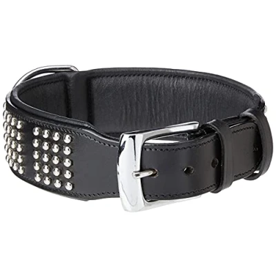 Afbeelding van Nobby halsband vinto zacht leer zwart 5 x 60 cm 1 ST