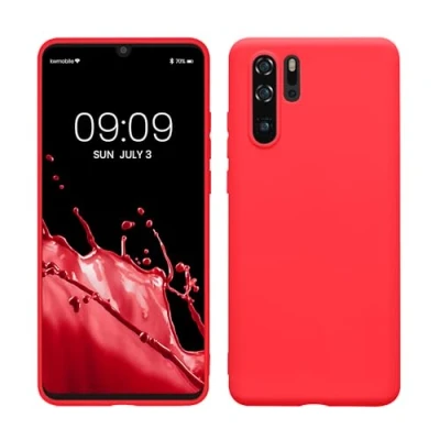 Afbeelding van kwmobile telefoonhoesje geschikt voor Huawei P30 Pro Hoesje smartphone Back cover in neon roze