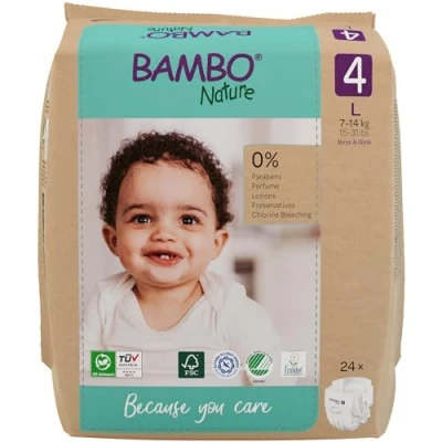 Afbeelding van Bambo Nature Luiers 24 stuks maat 4