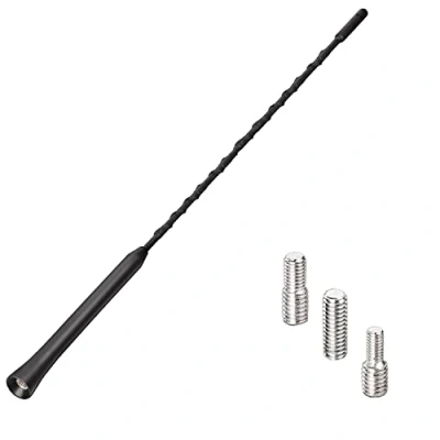 Afbeelding van A45S Universele autoantenne met versterker 42 cm dakantenne auto antenne radio 16V schroefdraad M4 M5 M6