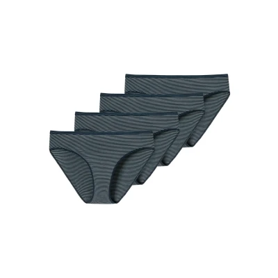 Afbeelding van Schiesser 4 PACK Slip, Dames, Maat: 44, Nachtblau