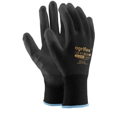 Image de Ogrifox OX Poliur_Bb9 OX.12.442 Lot de 24 gants protection Noir 9 tailles