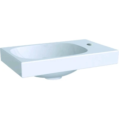 Afbeelding van Geberit Acanto fontein kraangat rechts wit (40 x 25 cm) 1 kraangat,
