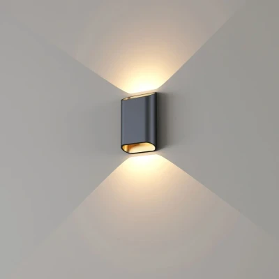 Afbeelding van Diaz Wandlamp LED klein zwart/goud 2700k dimbaar Modern Artdelight