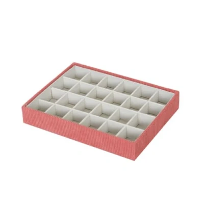 Afbeelding van Doos Juwelenkistje Versa Rood Polyester Karton 19 x 4 25 cm
