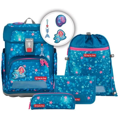 Afbeelding van Step by SET Schooltas voor kinderen, Maat: One Size, Mermaid lola