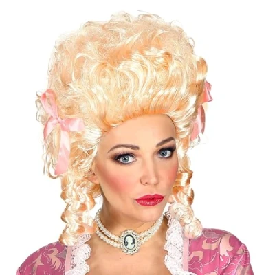 Afbeelding van Widmann Middeleeuwen &amp; Renaissance Kostuum Pruik Koloniale Vrouw Blond Carnavalskleding Verkleedkleding
