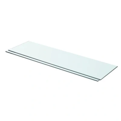 Afbeelding van Schappen 2 st 70x20 cm glas transparant
