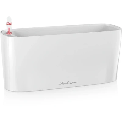 Afbeelding van Lechuza Delta 10 Premium Wit hoogglans