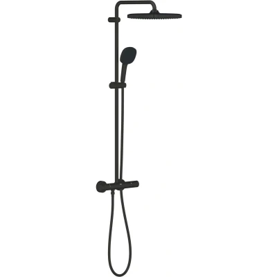 Afbeelding van GROHE QuickFix Vitalio Comfort 250 douchesysteem Wandmontage Waterbesparend Matte Black