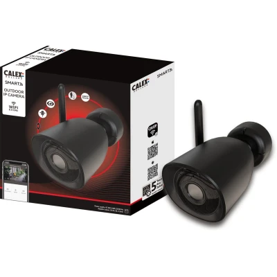 Afbeelding van Calex Slimme Bewakingscamera voor Buiten Smart Beveiligingscamera met 2 Weg Audio Outdoor IP Camera 2K Zwart