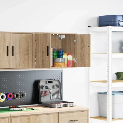 Afbeelding van Garagewandkast sonoma bewerkt hout eikenkleurig
