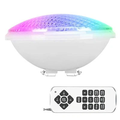 Afbeelding van Kingwei RGBW 40W PAR56 LED schijnwerper IP68 waterdicht onderwater verlichting met afstandsbediening voor zwembad DC/AC 12V