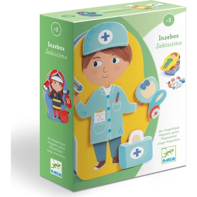 Afbeelding van Djeco magnetische aankleedpop jobissimo