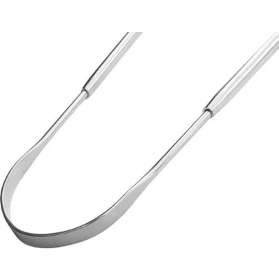 Afbeelding van *** Fresh Hygienische Tongreiniger Zilver Tongschraper Mondverzorging Slechte Adem Bacterien van Heble®