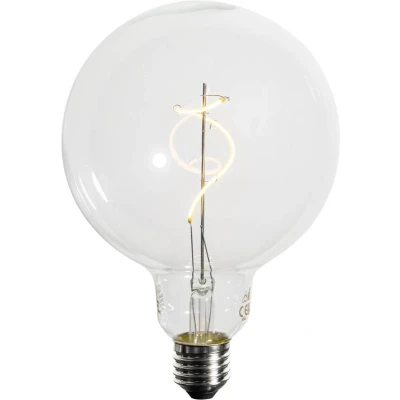 Afbeelding van LUEDD E27 dimbare LED spiraal filament G125 4W 270 lm 2700K