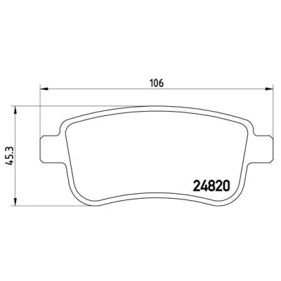 Afbeelding van Brembo Remblokset P 68 054