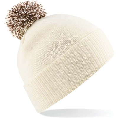 Afbeelding van Beechfield Muts Snowstar B450 Off White / Mocha