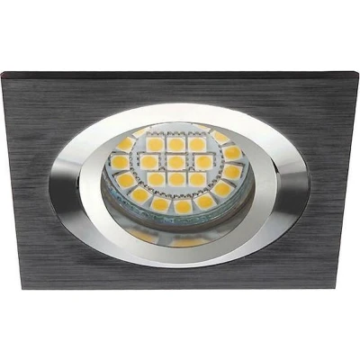 Afbeelding van Kanlux S.A. LED inbouwspot zwart Zaagmaat 80mm buitenmaat 90x90mm