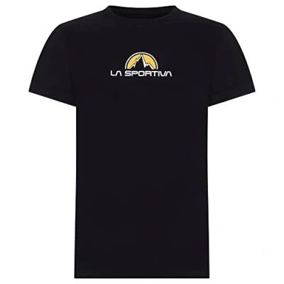 Afbeelding van La Sportiva Footstep Korte Mouwen T shirt Zwart XL Man