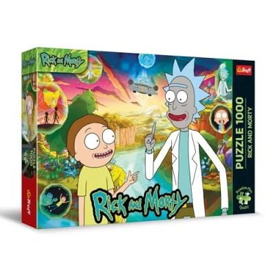 Afbeelding van Trefl Premium Plus kwaliteit Puzzel: Rick &amp; Morty 1000 stukjes, puzzelserie met favoriete figuren, voor volwassenen en kinderen vanaf 12 jaar