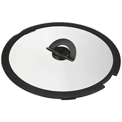 Image de Lagostina Couvercle en Verre Ingenio pour Induction, Noir/Transparent, 28 cm