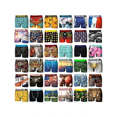 Afbeelding van FREEGUN Calecon Boxershort voor heren, microvezel, 5 stuks, Meerkleurig